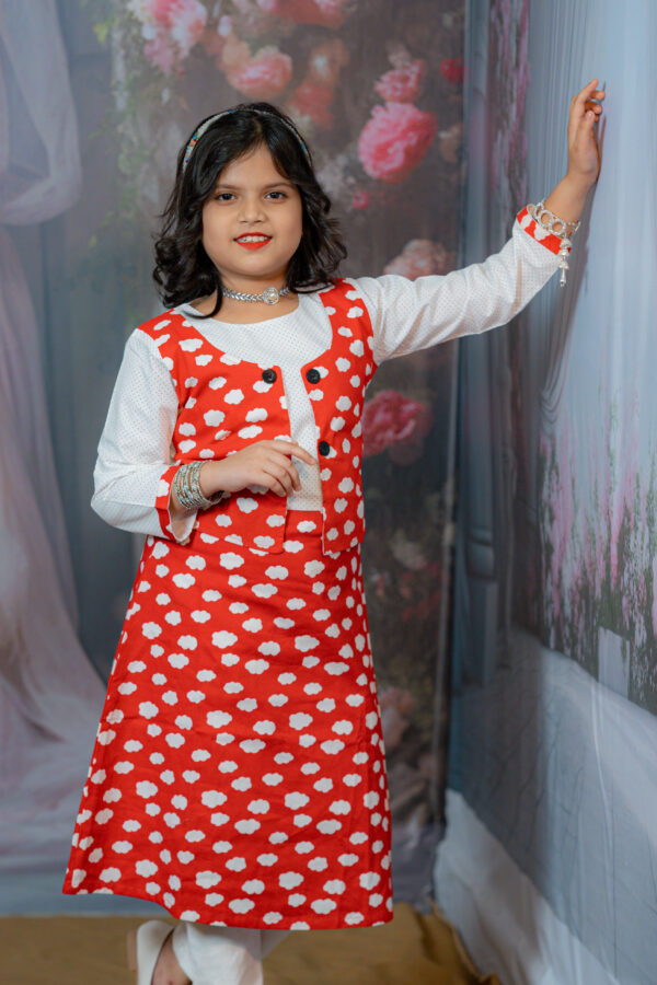 winter cotton baby frock