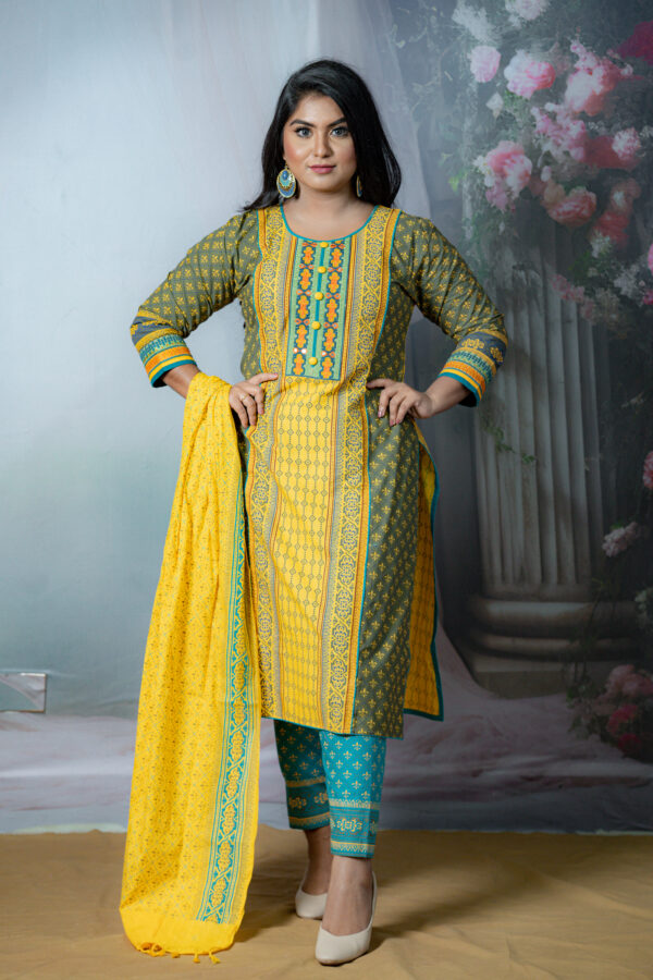 Ladies Cotton Three Piece - Image 2